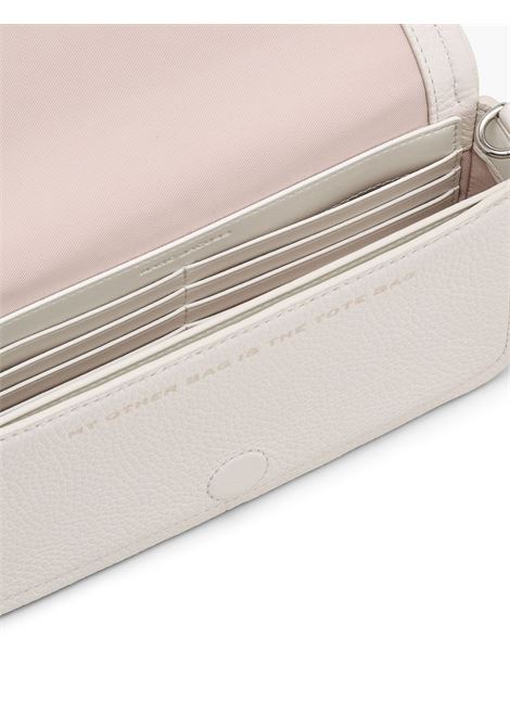 Borsa a spalla The Leather mini in bianco marc jacobs - donna MARC JACOBS | 2S4SMN080S02137